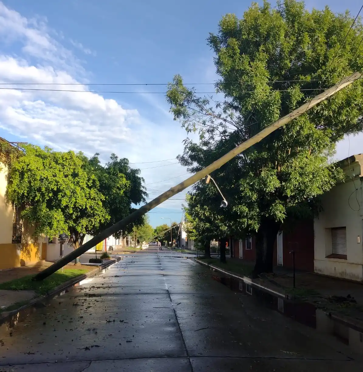 Temporal en Baradero: Mas de 2 mil usuarios sin luz y clases suspendidas