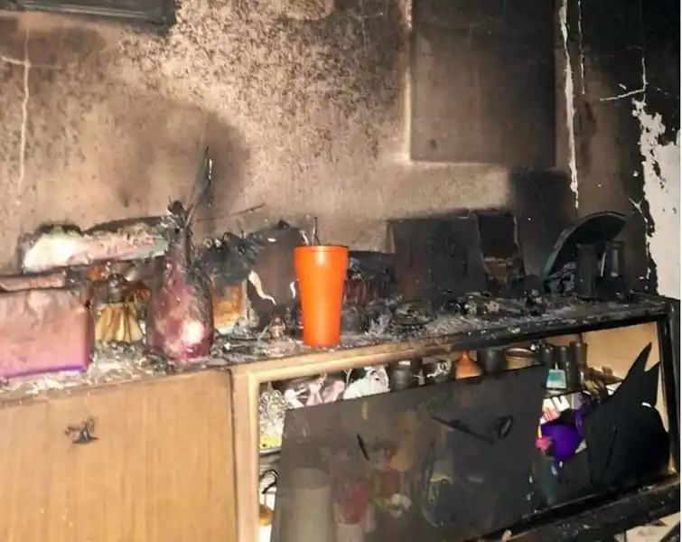 Incendio en una casa provocó graves daños