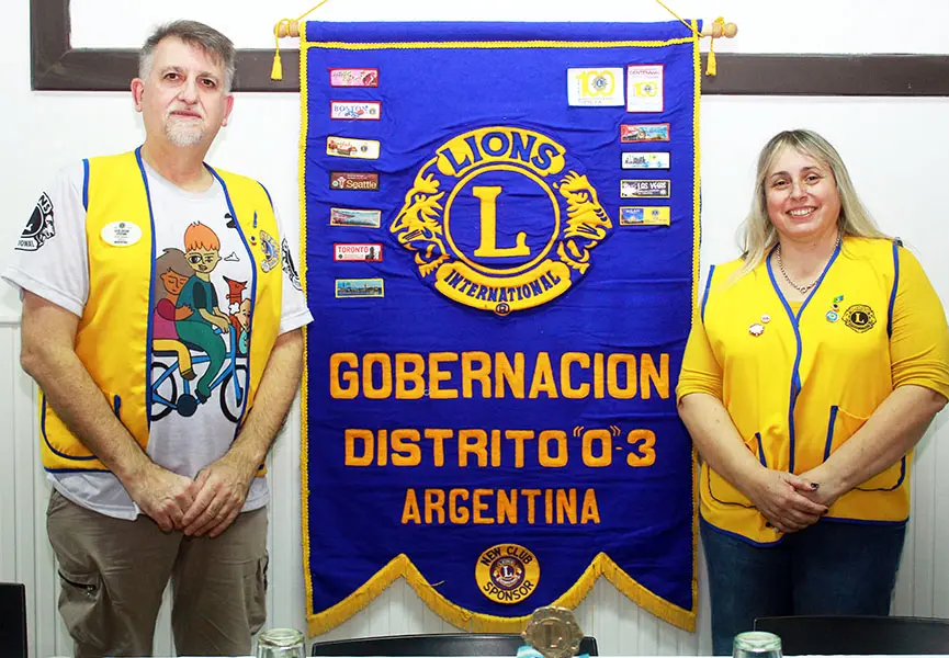Visita del gobernador del Club Leones en nuestra ciudad