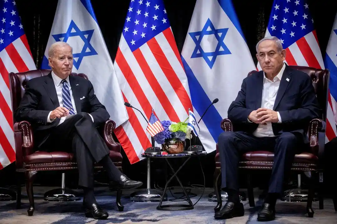 Joe Biden y Benjamin Netanyahu