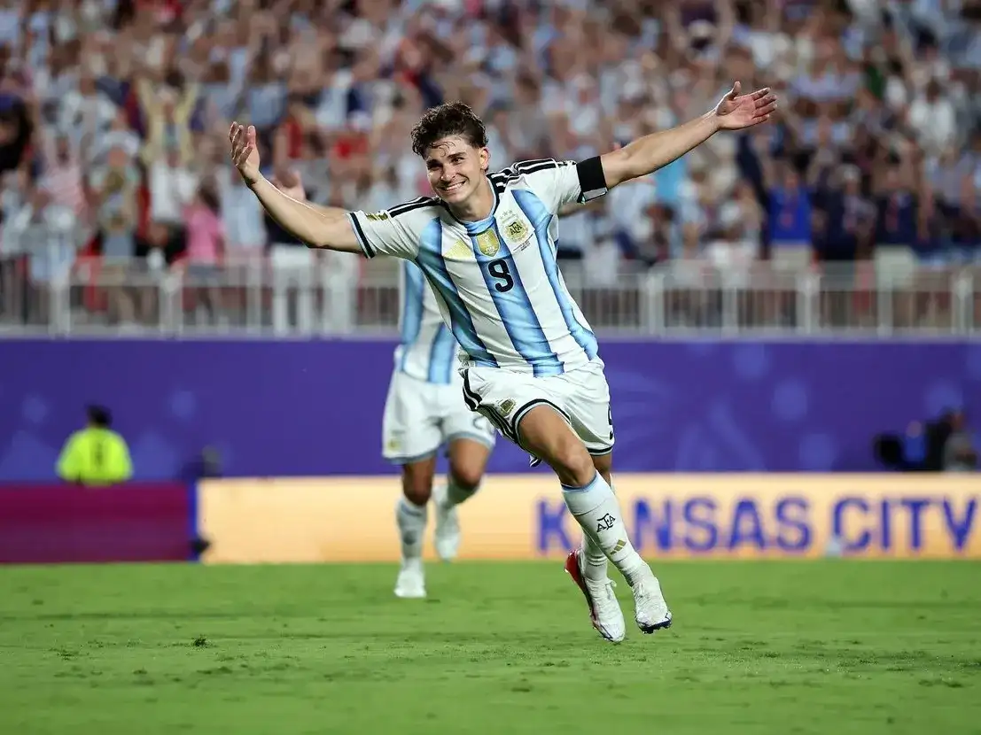 Julián Alvarez logró su primera conquista en Canadá-Estados Unidos-Mexico 2026 (@Argentina).