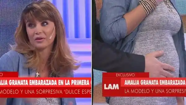 Amalia Granata habló de su cuestionado embarazo