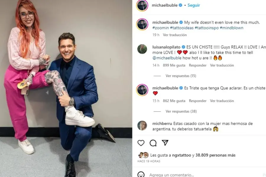 Michael Bublé posó con una fan y revolucionó las redes 