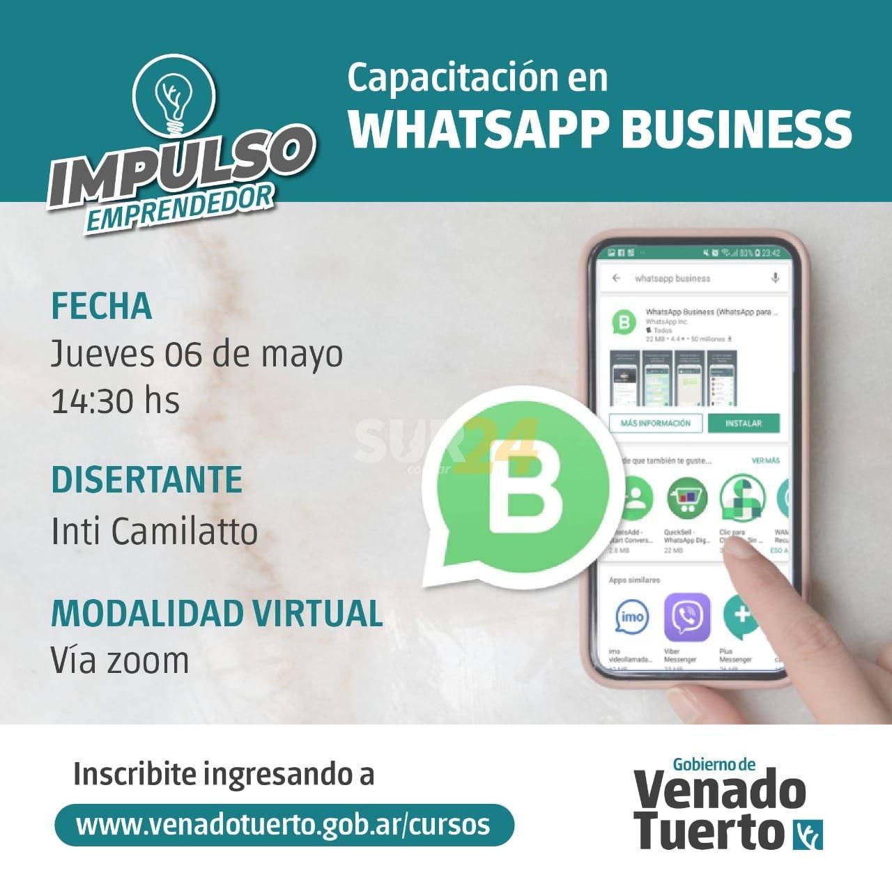 Capacitación vía Zoom en Whatsapp business