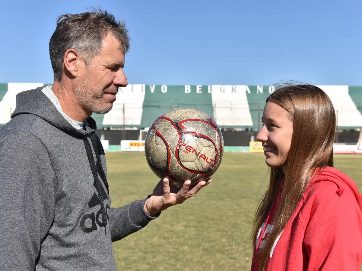Padre e hija, unidos por la sangre, el fútbol y Sportivo