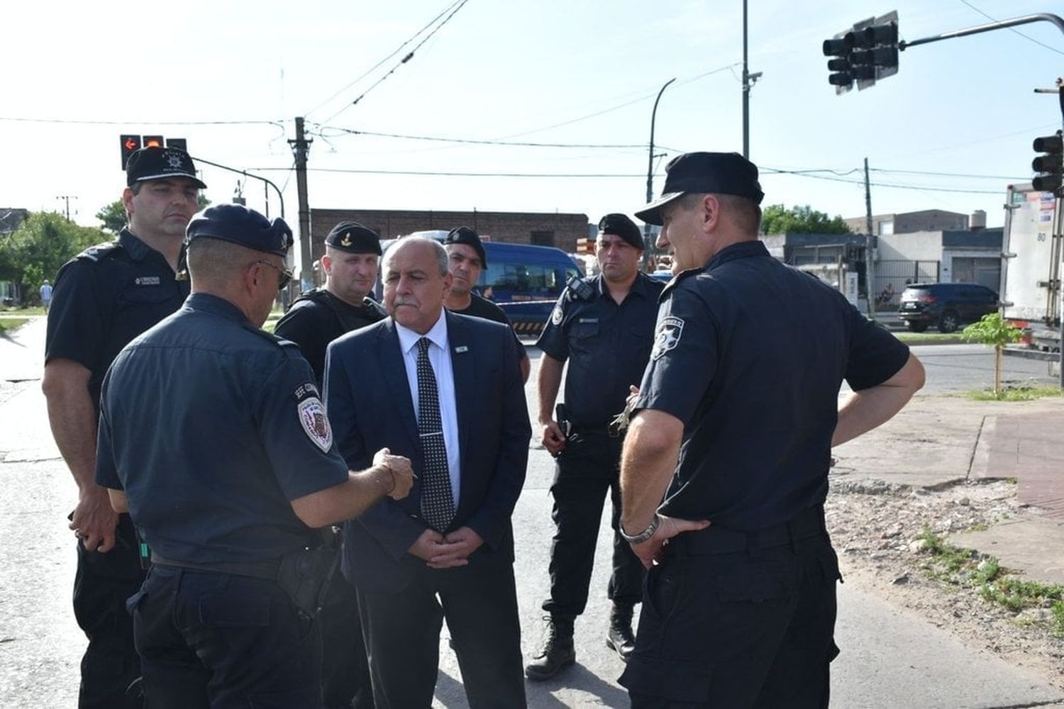 El control realizado por las fuerzas policiales. Foto: Gobierno de la Provincia