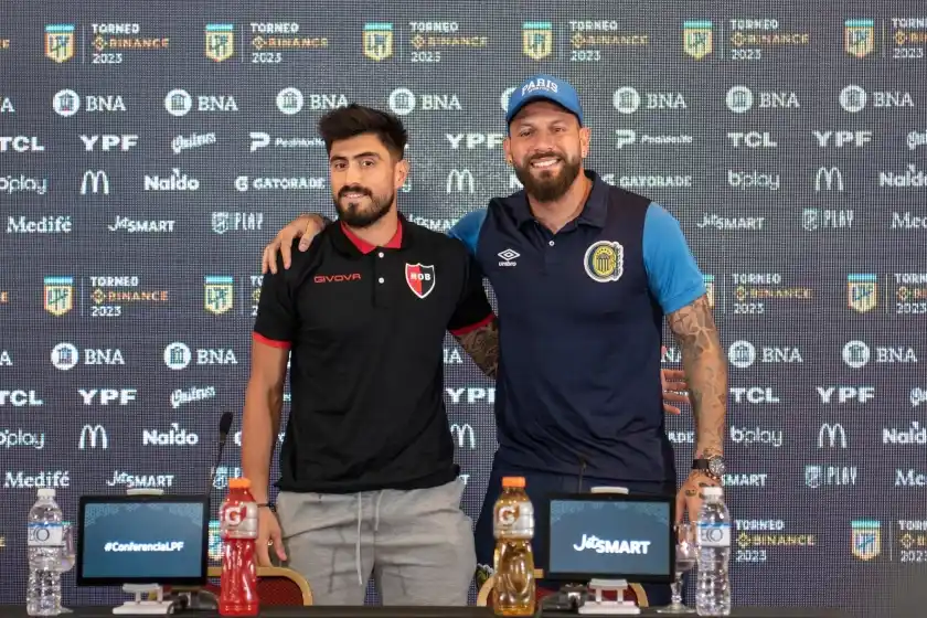 En la previa del clásico, Lucas Hoyos y Jorge Broun dieron una conferencia de prensa juntos