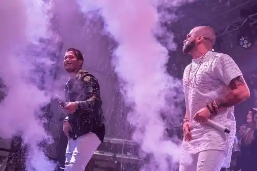 Chyno y Nacho se reencontraron luego de cuatro años de haberse separado. Foto AFP