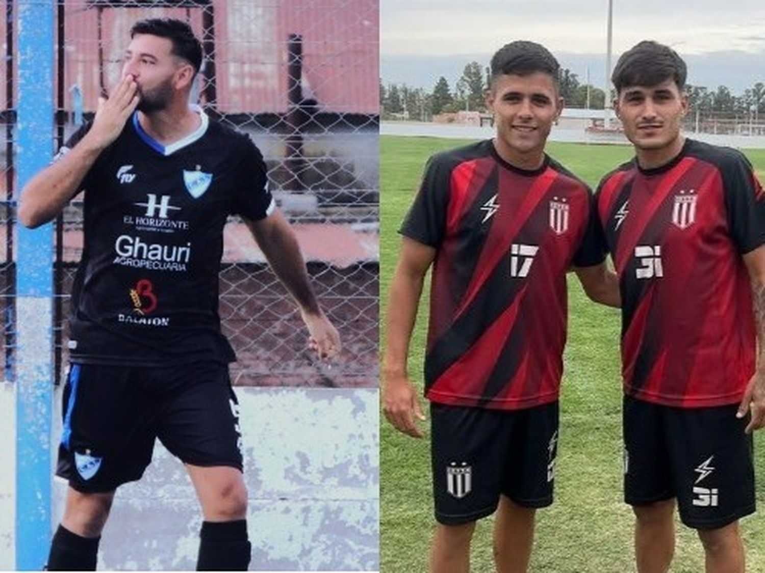 Braian Uribe, Gerónimo Monteros y Franco Pérez