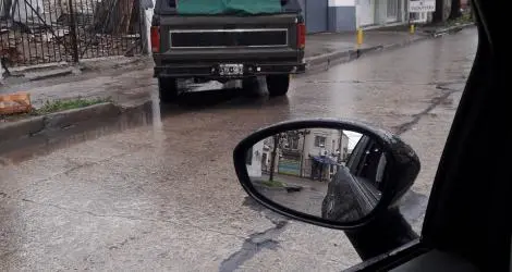 Arriba de la vereda