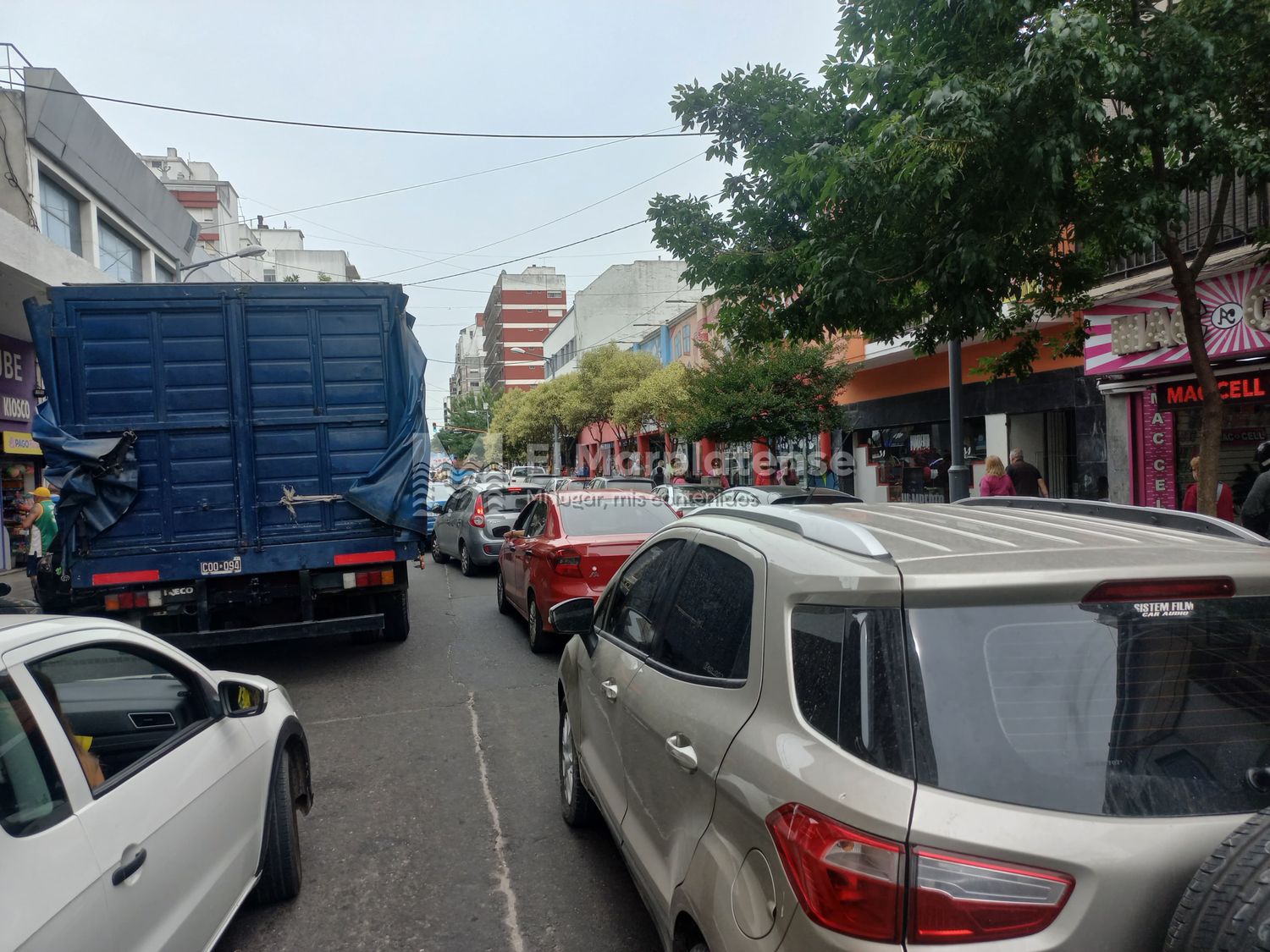 Fastidio vehicular en el centro marplatense tras un corte piquetero