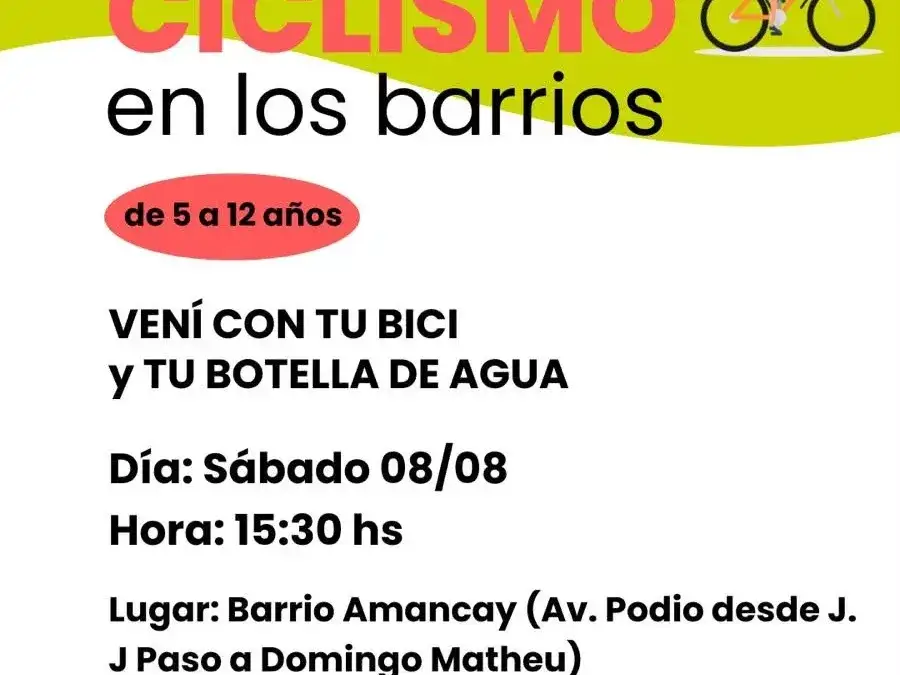 ciclismo en los barrios