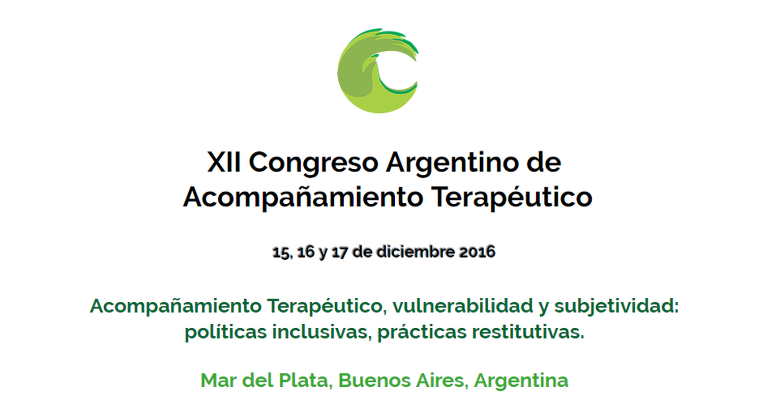 Realizarán el 12° Congreso de Acompañamiento Terapéutico