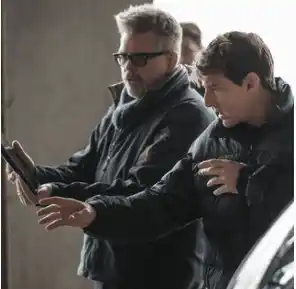 Tom Cruise en el rodaje de su nueva misión. Foto Instagram