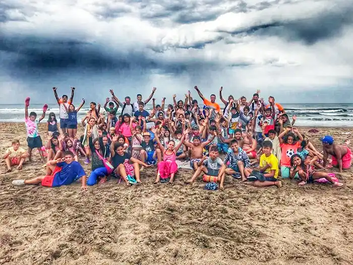 Deportes en las vacaciones en el balneario San Cayetano