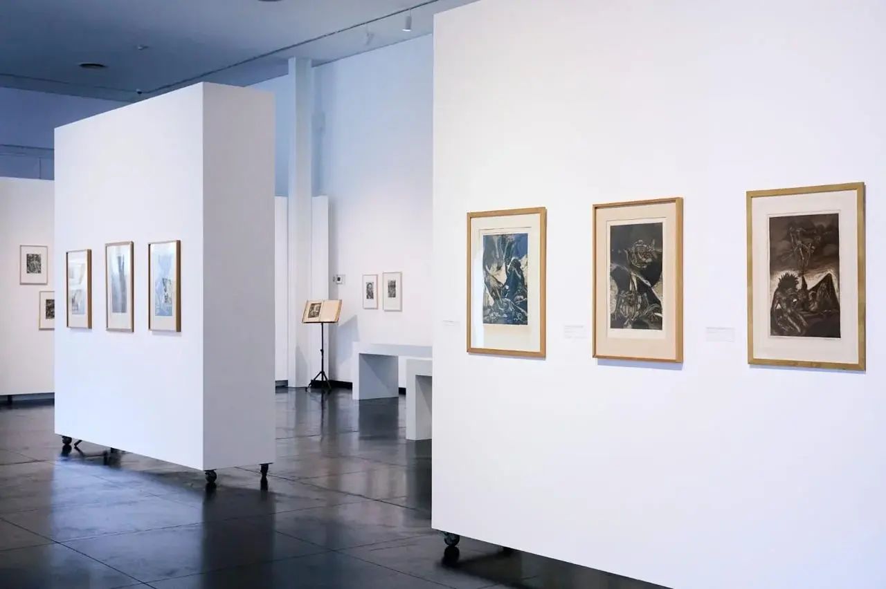 Exhibición. Vista de la sala del Museo Nacional de Bellas Artes Neuquén