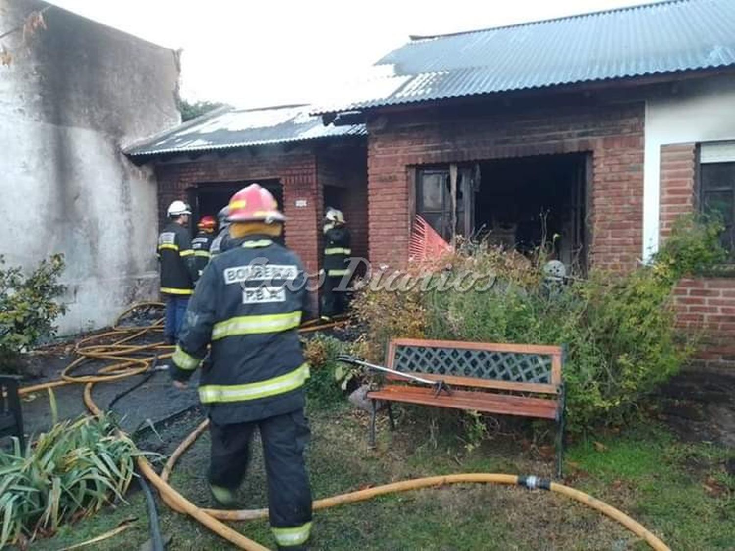 Trabajaron dos dotaciones de Bomberos