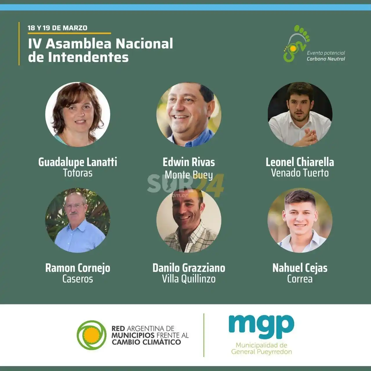 Venado Tuerto estará en la Cumbre Nacional para abordar acciones frente al cambio climático 