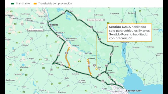 Ruta 9 habilitada