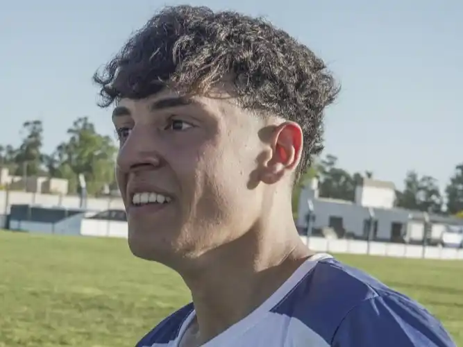 Decisivo. El joven Ledesma, goleador en la final ante Del Valle