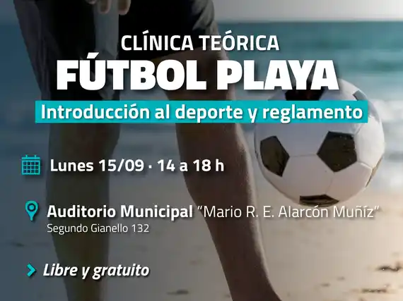 Gualeguay recibe por primera vez una clínica de Fútbol Playa con referentes de AFA y el Consejo Federal