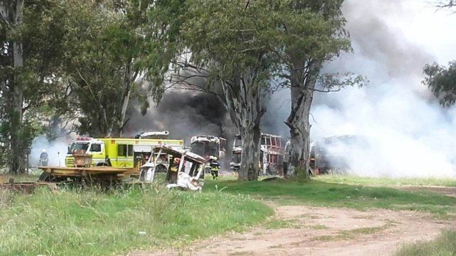 Varios unidades de la desaparecida Monticas fueron destruidas en un incendio