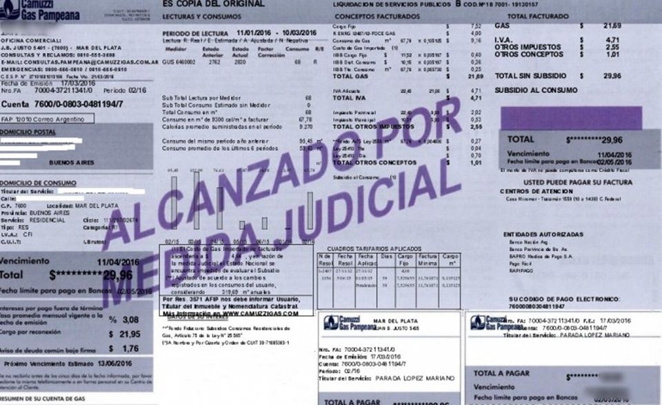 Tensión en Gobierno por freno judicial al tarifazo