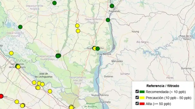 Gualeguay con agua apta, pero un informe alerta por altos niveles de arsénico en siete provincias