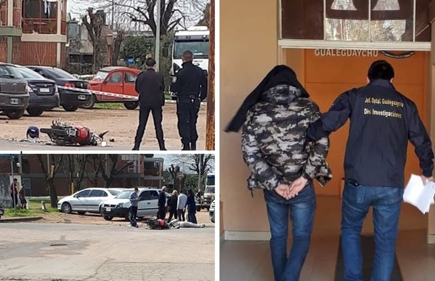 La Policía localizó y detuvo al joven que chocó a un motociclista y lo abandonó