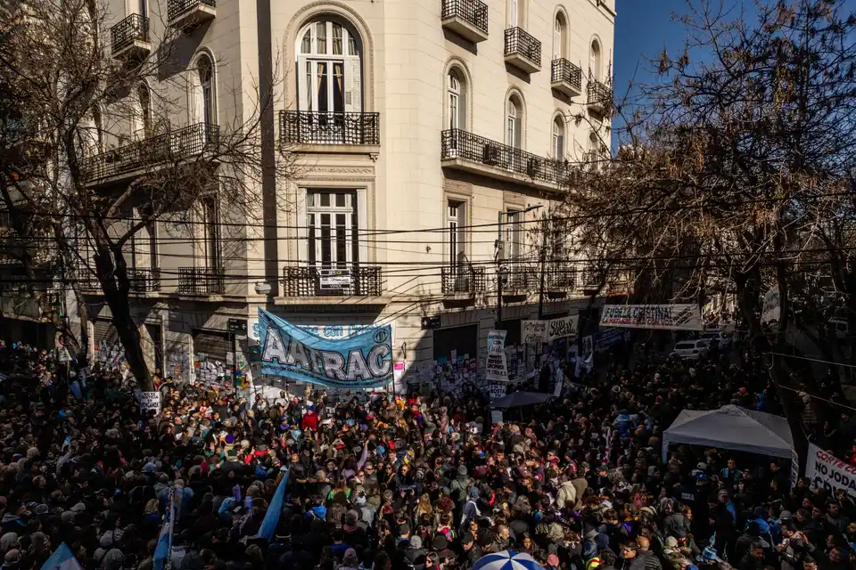 Cristina Kirchner en el balcón