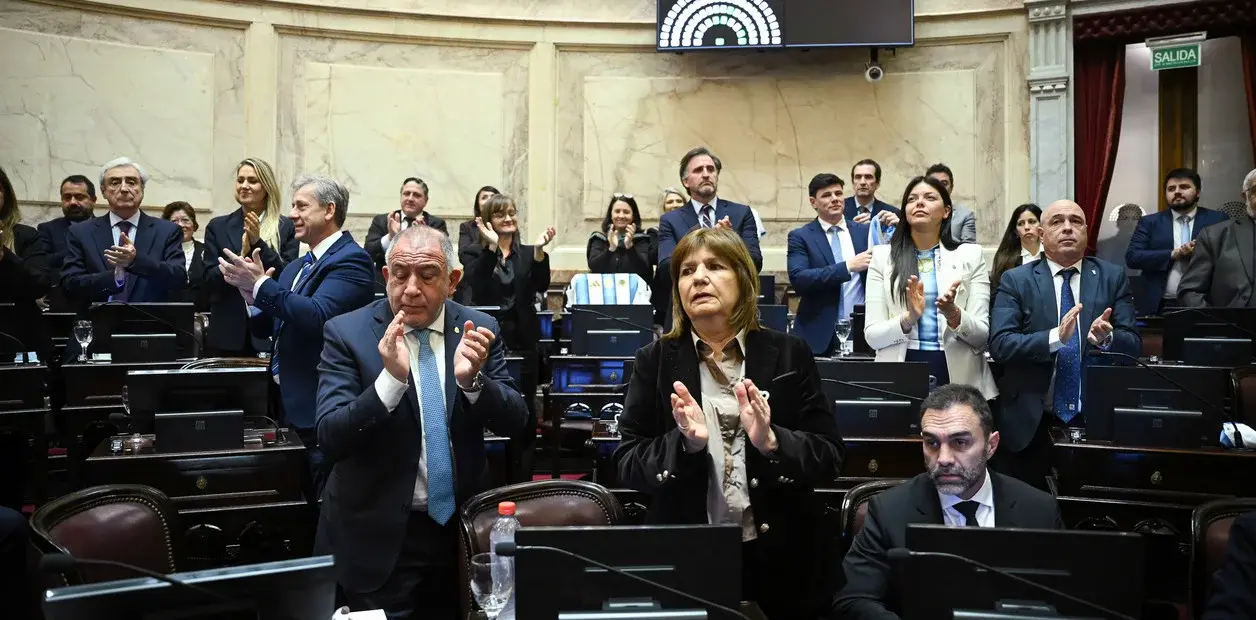 El bloque de La Libertad Avanza en el Senado decidió donar el aumento de sus dietas. (Foto: Sofia Areco/ Comunicación Senado)