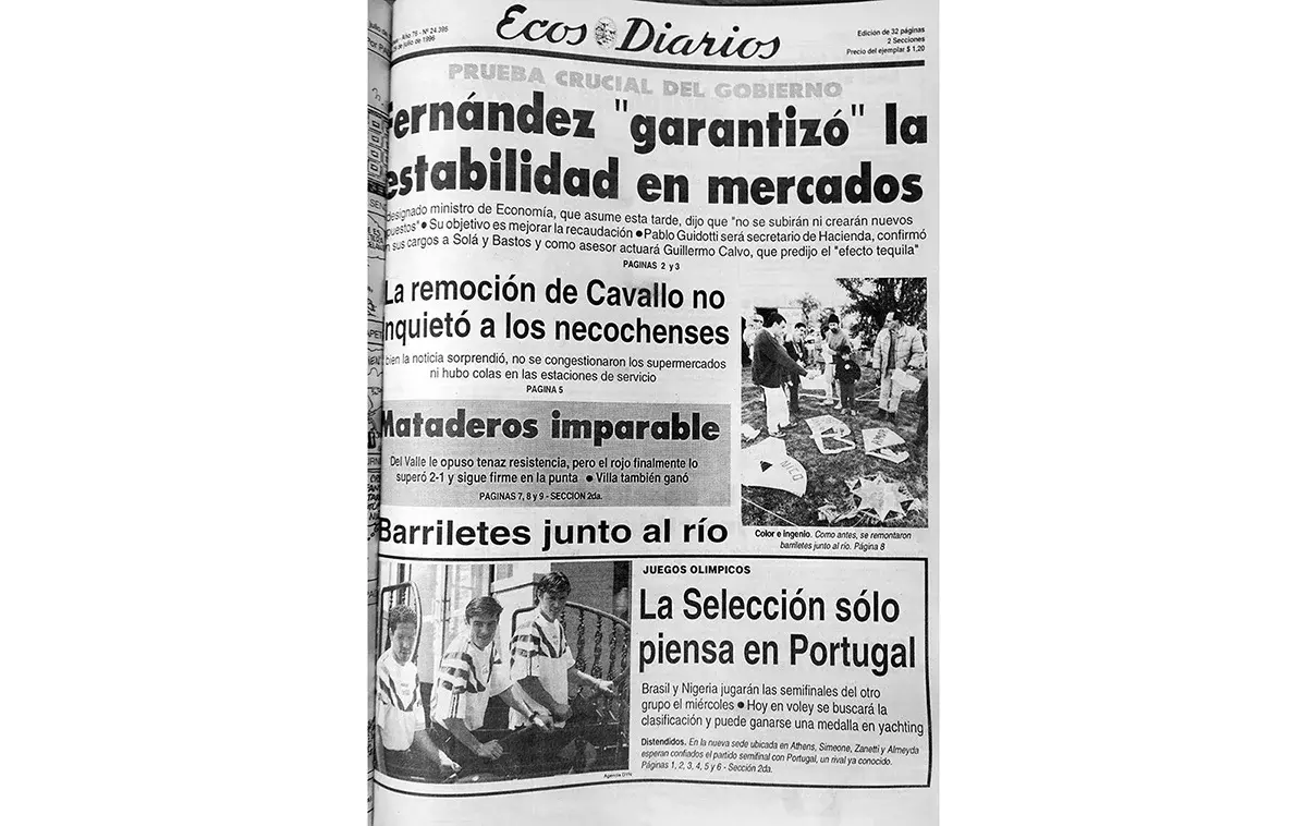 Lunes 29 de julio de 1996