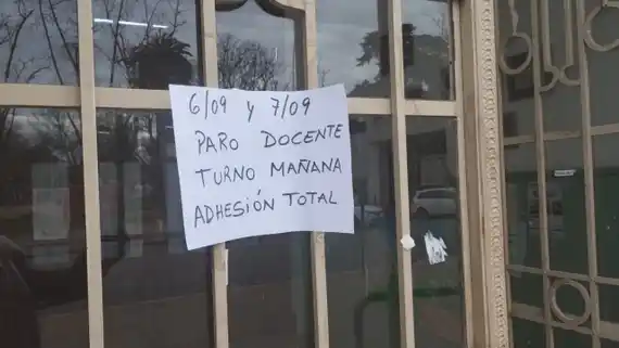 Alto acatamiento al paro docente en Tandil