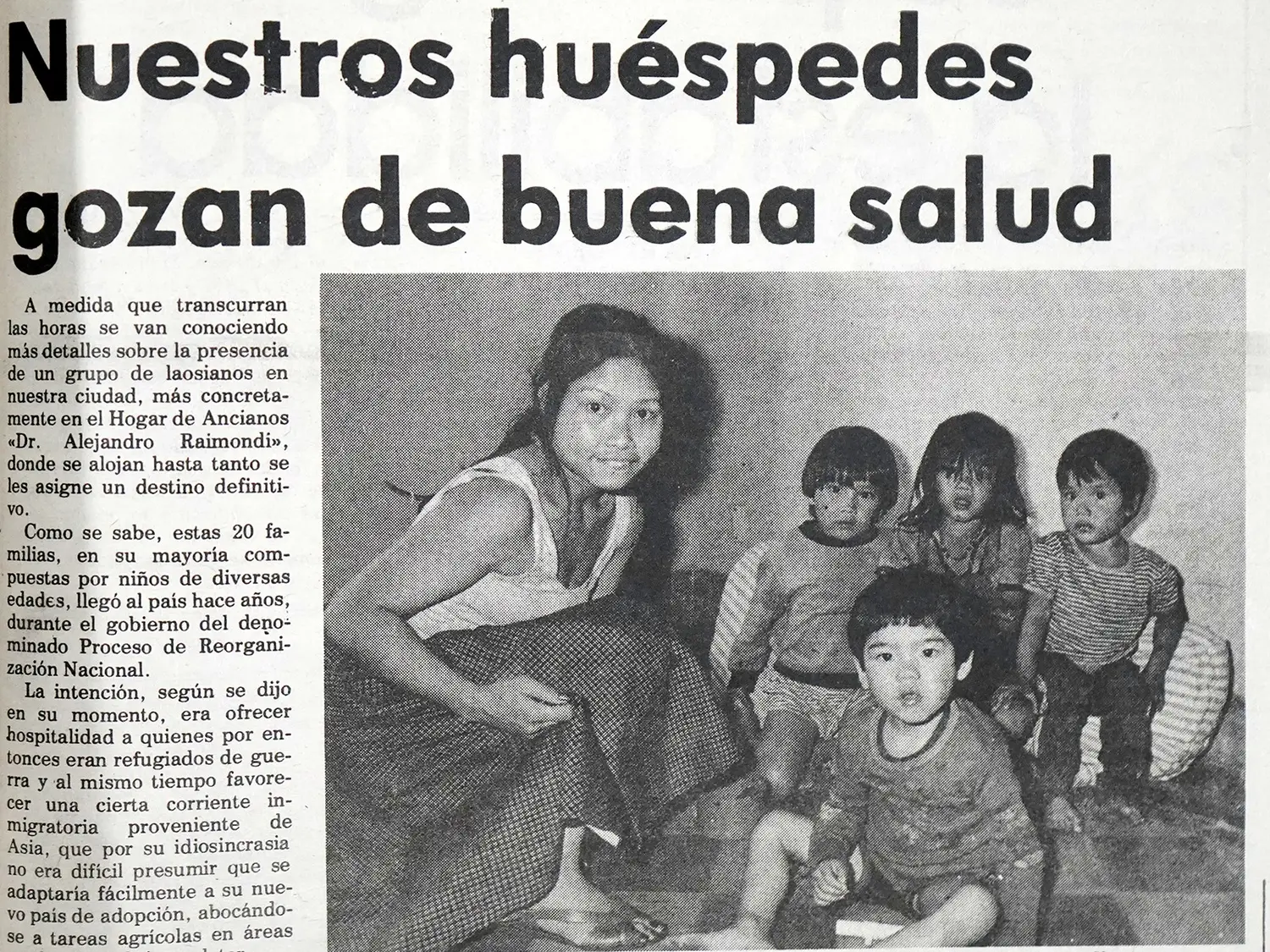 La “curiosa” residencia de un grupo de laosianos en la década del 80