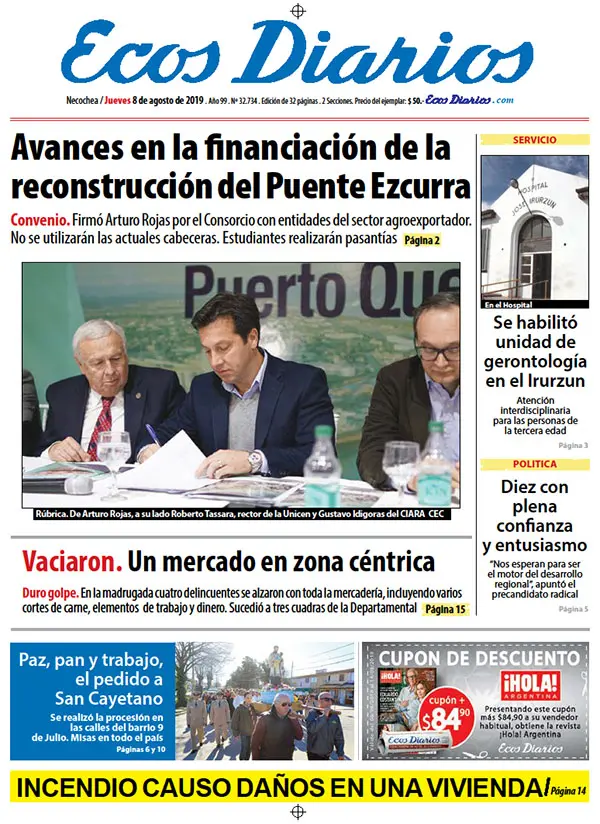 Tapa del 8 de agosto de 2019