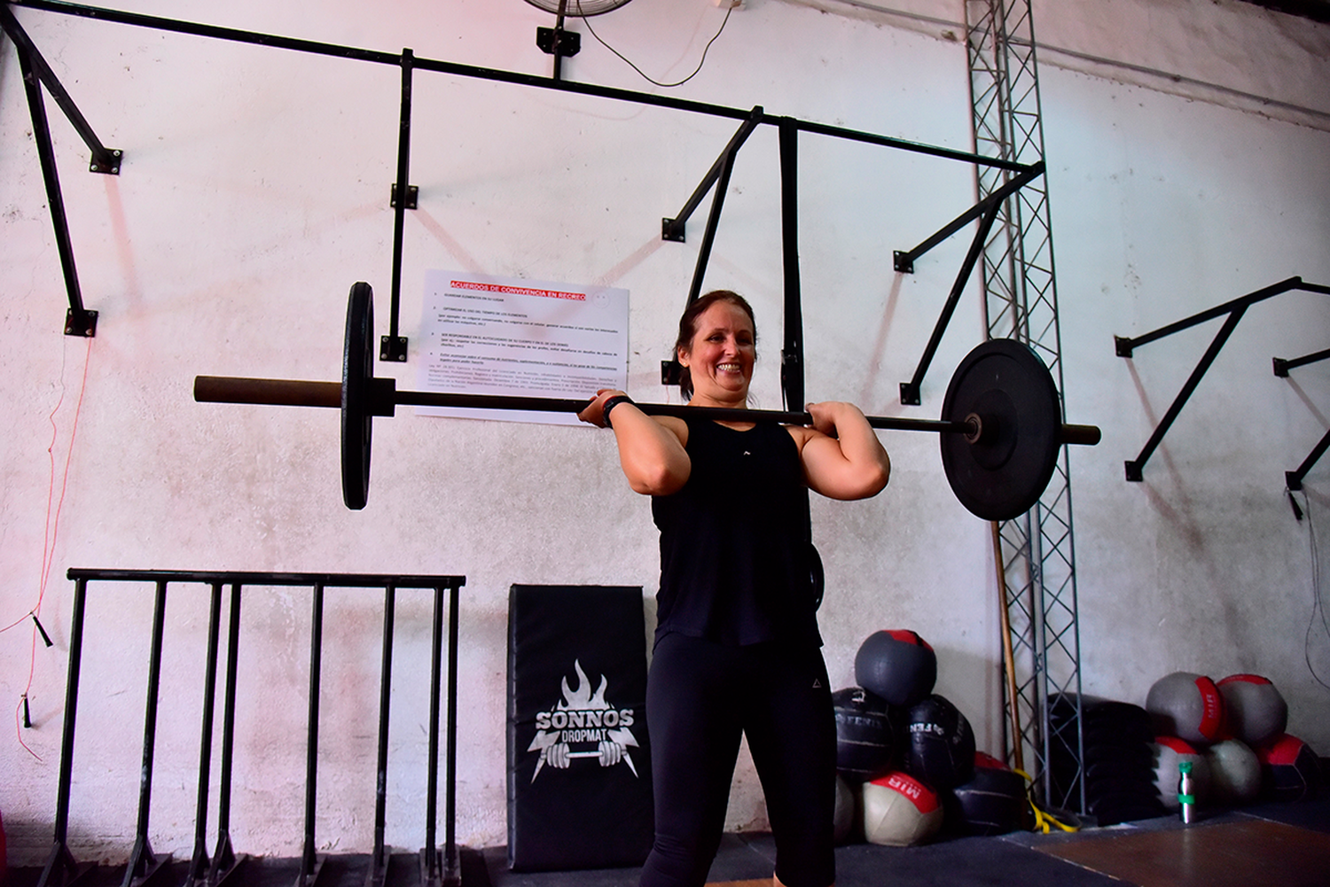 El gimnasio, un lugar que le hace bien a Susana. La mantiene activa, mejora su salud y sociabiliza.