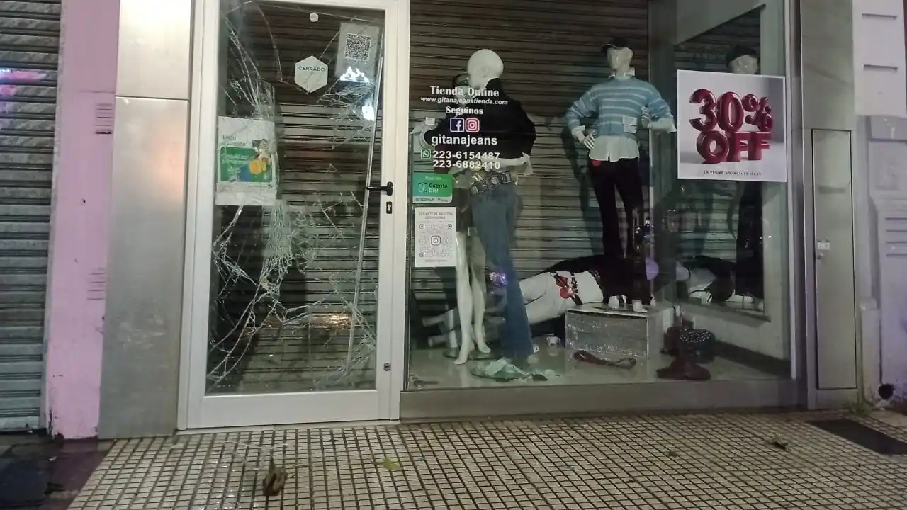 El hecho ocurrió en pleno centro de la ciudad y quedó registrado en las cámaras del COM.