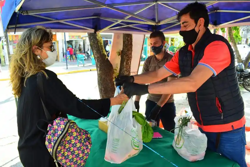 Bolsones saludables en diferentes sectores de la ciudad