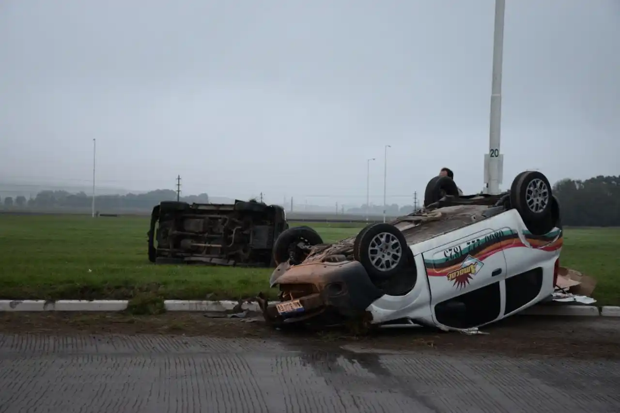 Tandilenses involucrados en accidentes de tránsito en la rotonda de las Rutas 51 y 226