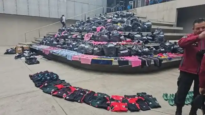 Secuestraron camisetas de Messi falsificadas y otras prendas: todo está valuado en más de $200 millones