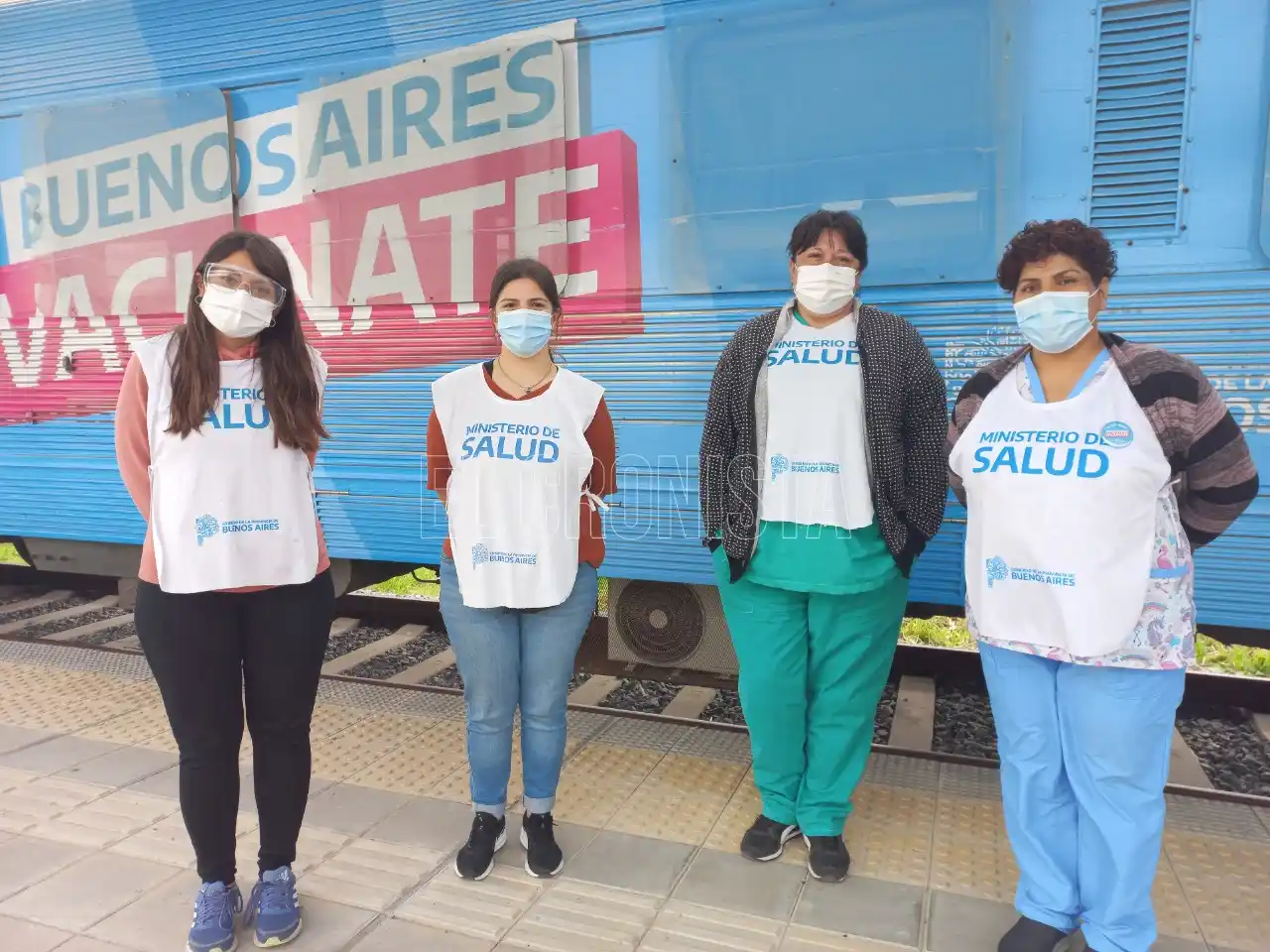 Más de 20 testeos por Covid-19 y decenas de vacunas aplicadas en el Tren Sanitario Provincial