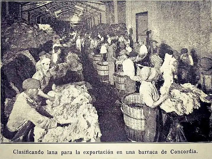 Las barracas de cueros y lanas en Concordia