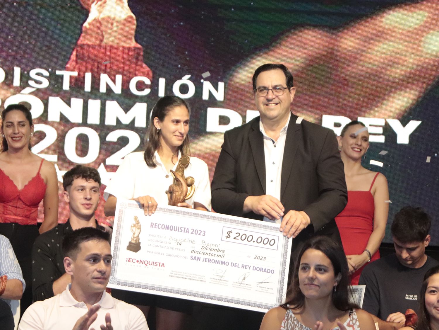 La futbolista Agustina Baroni fue elegida mejor deportista de la ciudad