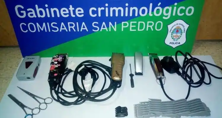 Recuperaron elementos robados en una peluquería