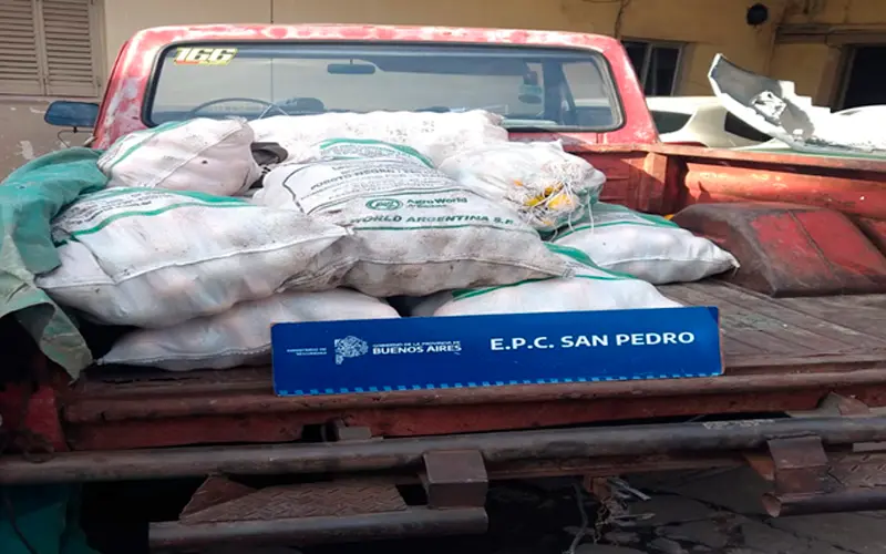 Desbarataron el robo de alrededor de 600 kilos de cítricos