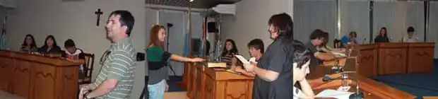 Última sesión del  Concejo Juvenil  