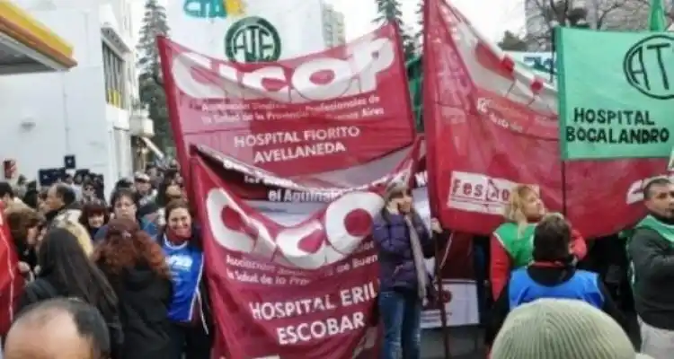 Por la situación en San Pedro, Cicop para en todos los centros de salud bonaerenses