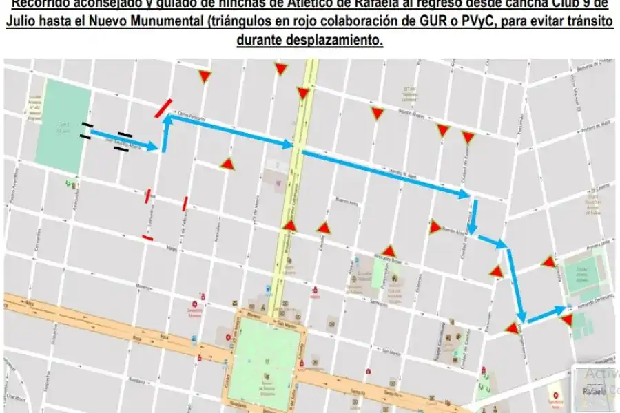 Gentileza: División Operaciones UR V – Dpto. Castellanos