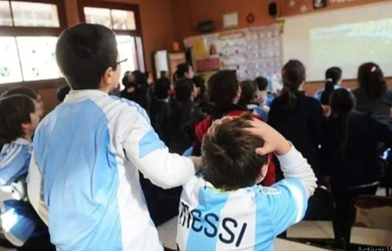 Así vivieron el partido de Argentina, los alumnos y docentes de las escuelas de Formosa