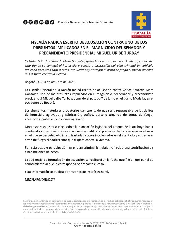 Fiscalía Uribe